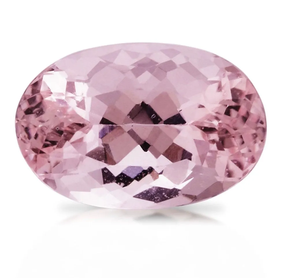 3.72 CARAT OVAL GENUINE INTENSE PINK MORGANITE