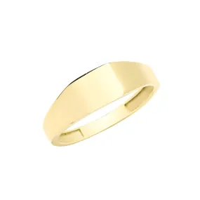 9CT GOLD SQUARE SIGNET RING