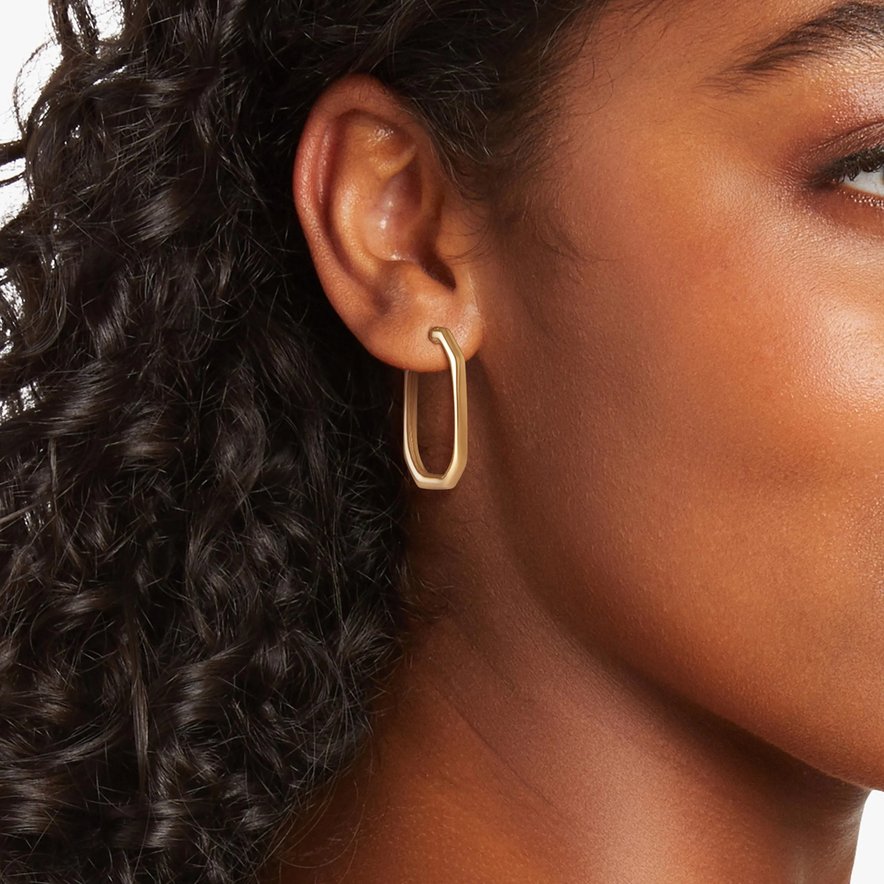 Dex Hoops in Gold