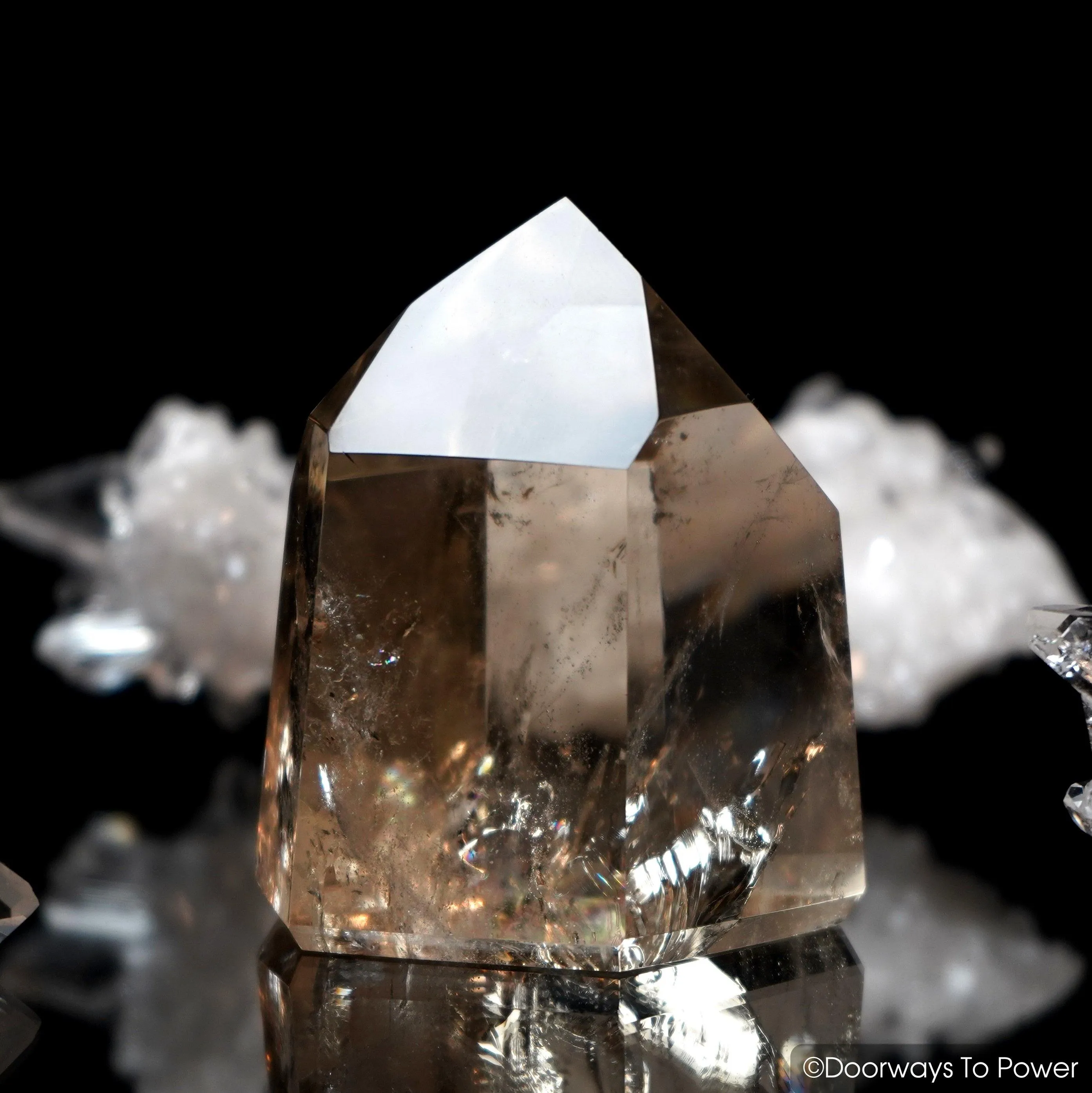 John of God Smoky Citrine Quartz Temple Heart Dow Crystal