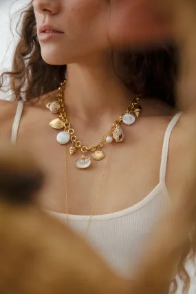 Kailua Seashells And Pearls Necklace